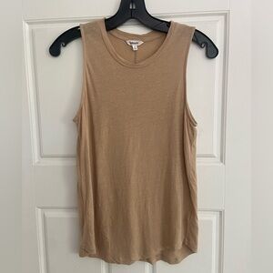Splendid soft linen/modal blend tank, size M